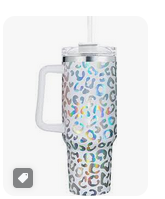 Load image into Gallery viewer, 40 OZ Custom Sublimation and Glitter Tumbler with Handler
