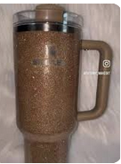 Load image into Gallery viewer, 40 OZ Custom Sublimation and Glitter Tumbler with Handler
