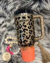 Load image into Gallery viewer, 40 OZ Custom Sublimation and Glitter Tumbler with Handler
